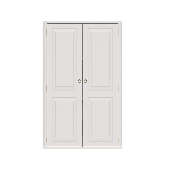 Stockholm modulgarderobe whitewash høy - 2-seksjon, 2 dører - Englesson