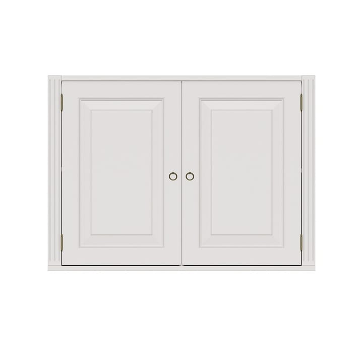 Stockholm modulgarderobe whitewash skjenk - 2-seksjon, 2 dører - Englesson