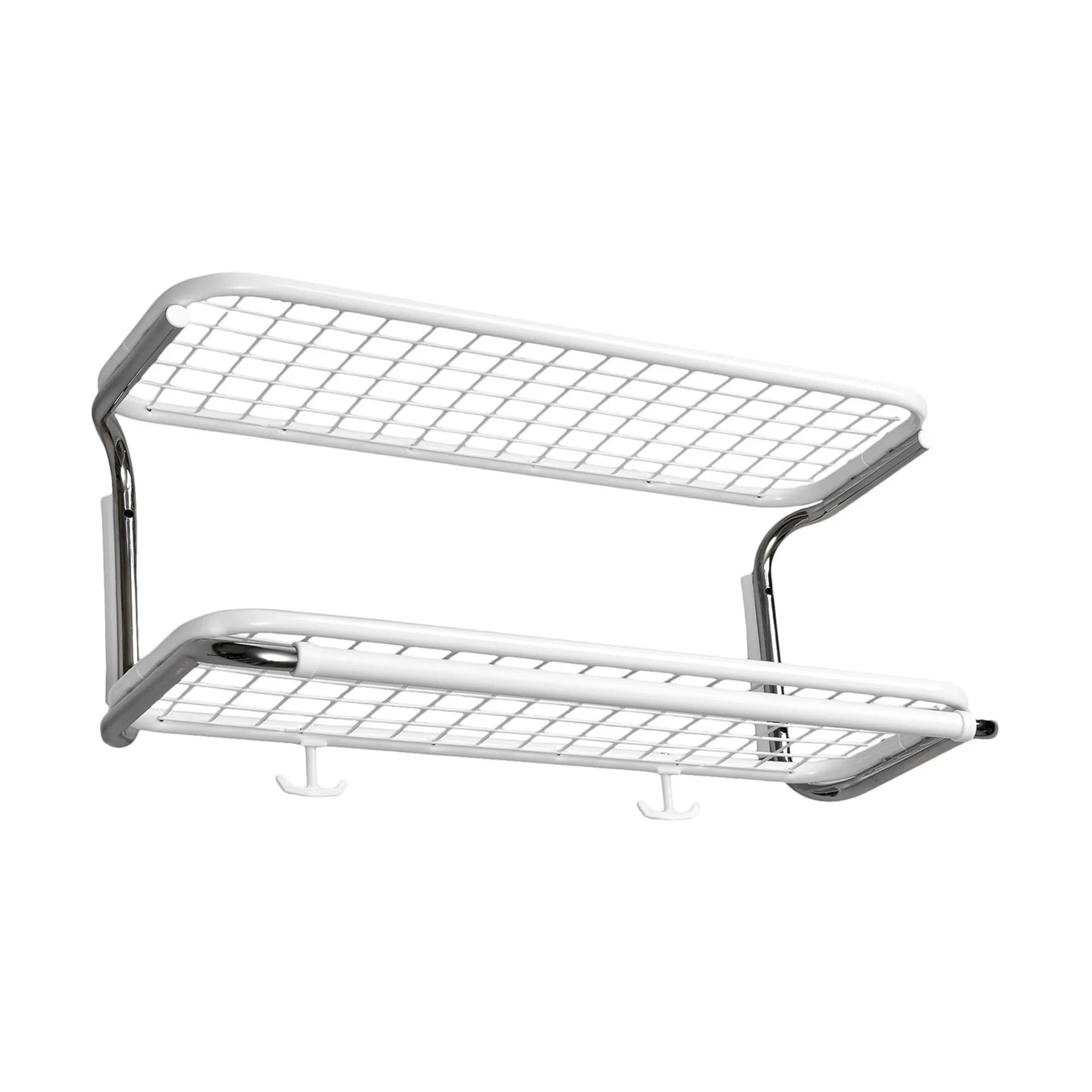 Classic 650 hattehylle, hvit/krom, 2 nivåer, 50 cm Essem Design