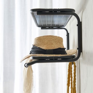 Classic 650 hattehylle - sort/krom, 2 nivåer, 110 cm - Essem Design