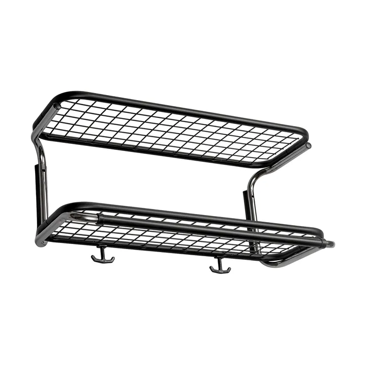 Classic 650 hattehylle - sort/krom, 2 nivåer, 60 cm - Essem Design