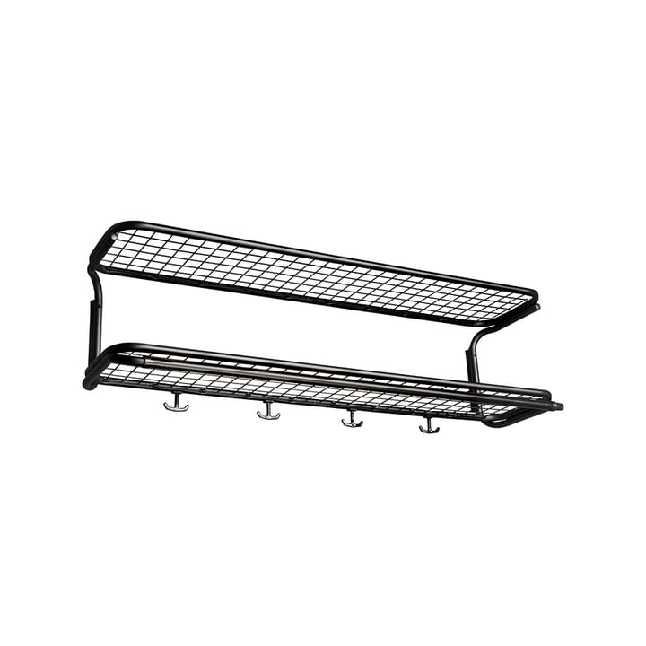 Classic 650 hattehylle - sort/sort, 2 nivåer, 100 cm - Essem Design