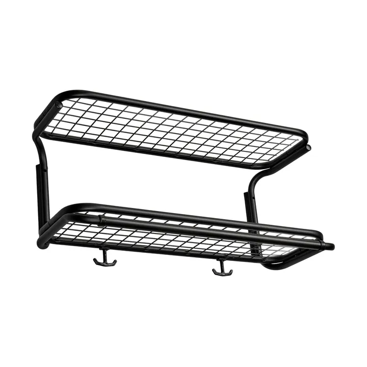 Classic 650 hattehylle - sort/sort, 2 nivåer, 50 cm - Essem Design