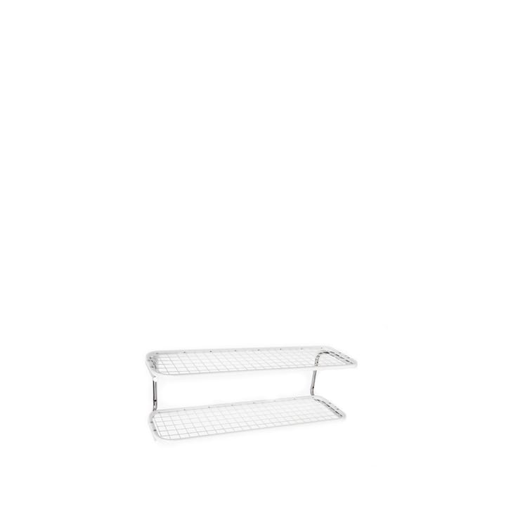 Classic 650 skohylle - hvit/krom, 2 nivåer, 60 cm - Essem Design