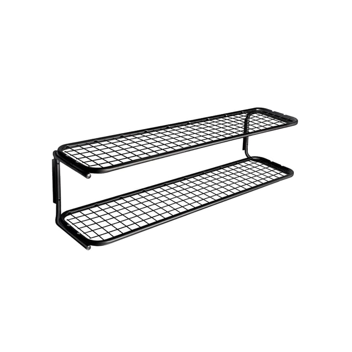 Classic 650 skohylle - sort/sort, 2 nivåer, 100 cm - Essem Design