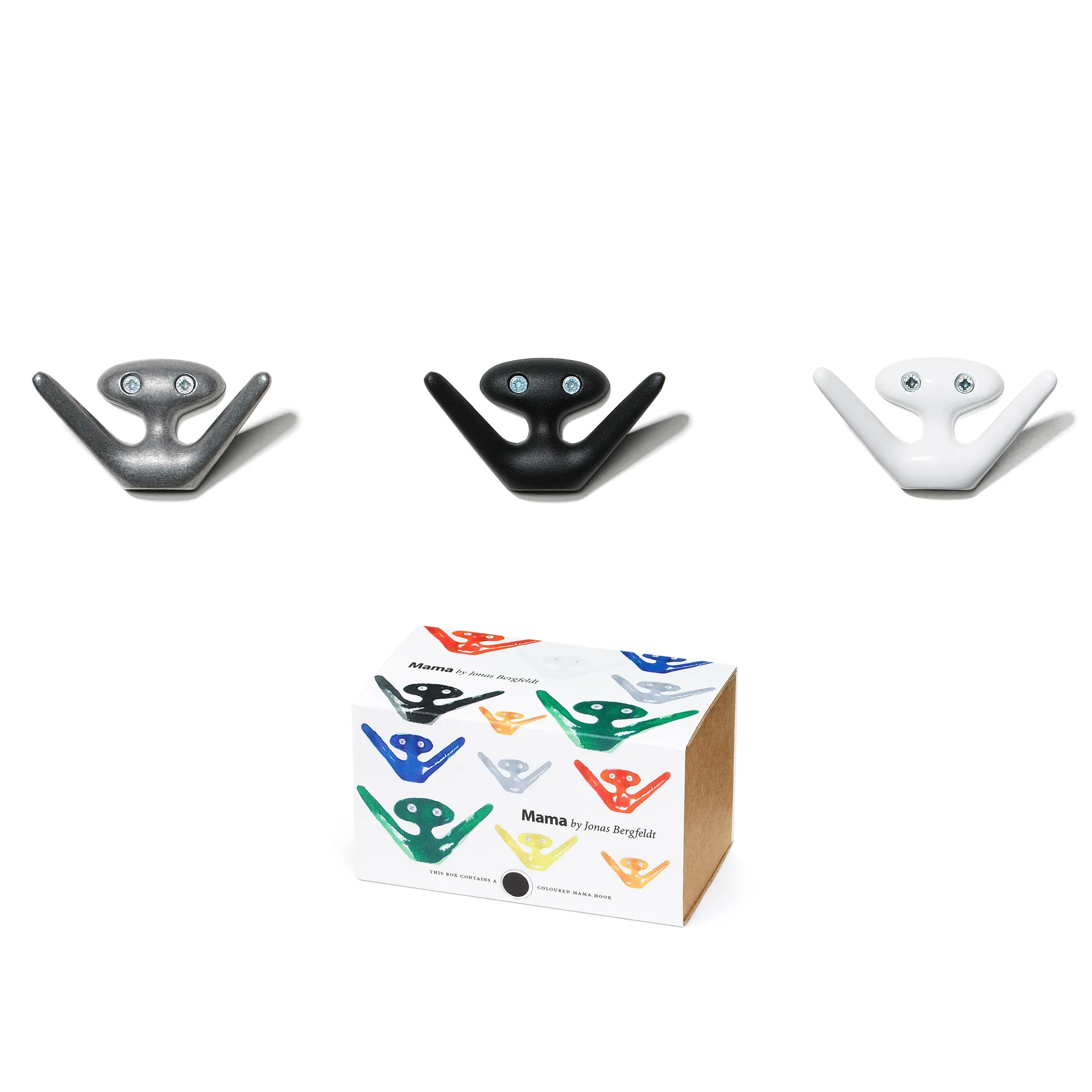 Mama knagg, svart struktur Essem Design