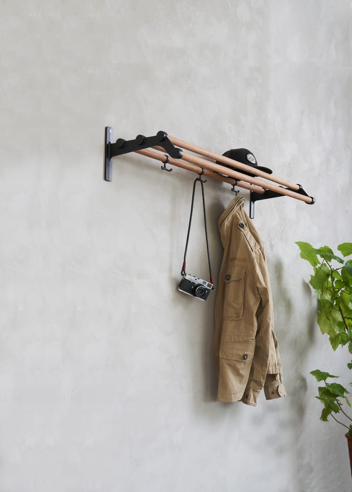 Nostalgi 291 hattehylle 100 cm, Bambus-svart Essem Design