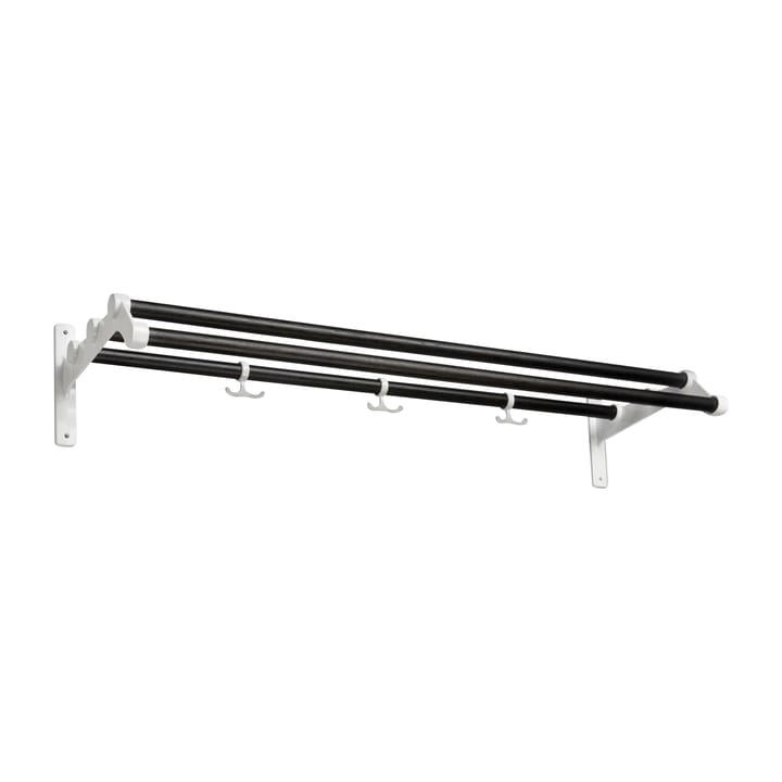 Nostalgi 291 hattehylle 100 cm - Svartbeiset eik-hvit - Essem Design