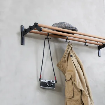 Nostalgi hatt-/skohylle - Bambus-svart - Essem Design