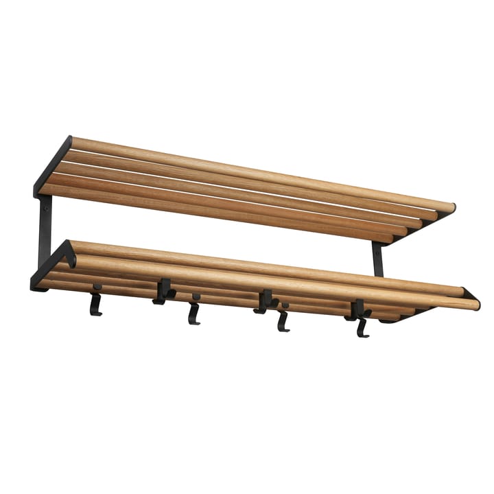 Tamburin hattehylle 60 cm - Eik-svart - Essem Design
