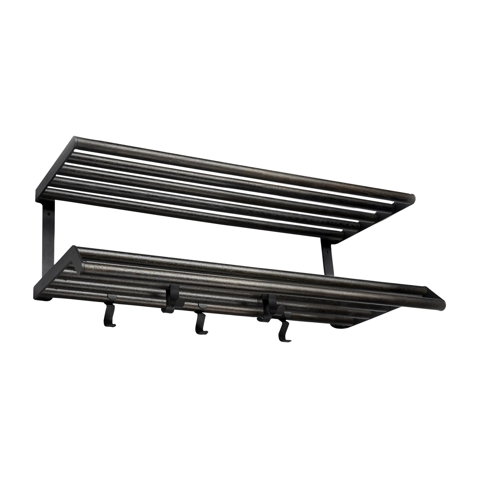 Tamburin hattehylle 60 cm, Svartbeiset eik-svart Essem Design