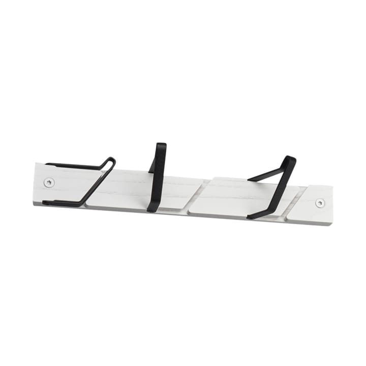 Tamburin kroklist 31,5 cm - Hvit-svart - Essem Design