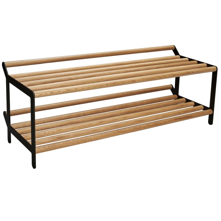 Tamburin skohylle 100 cm - Eik-svart - Essem Design