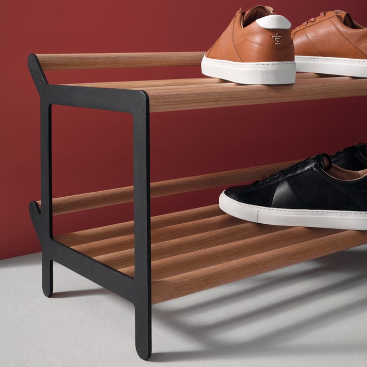 Tamburin skohylle 100 cm, Eik-svart Essem Design