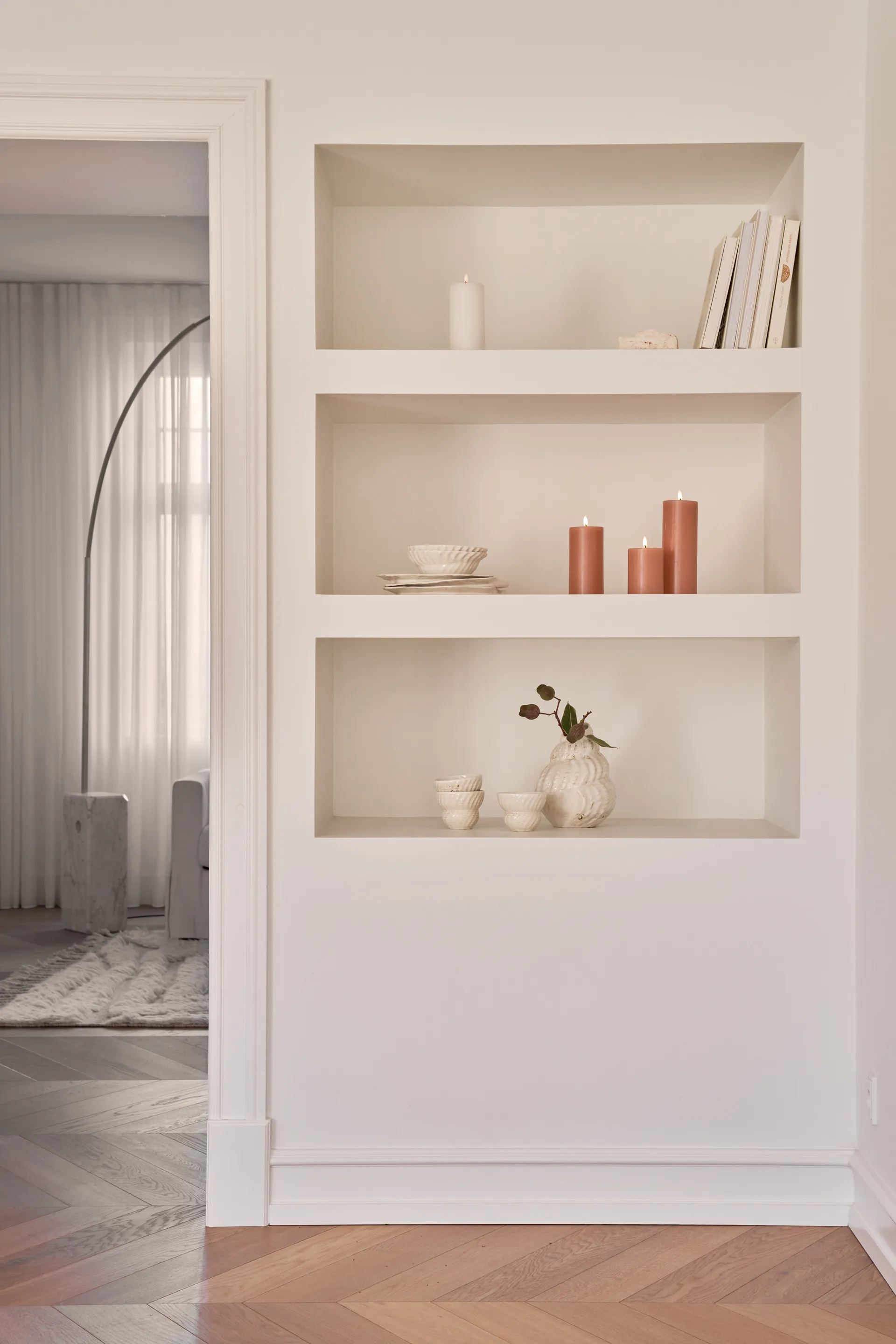 ester & erik blokklys LED, 20 Rosy caramel, 20 cm ester & erik