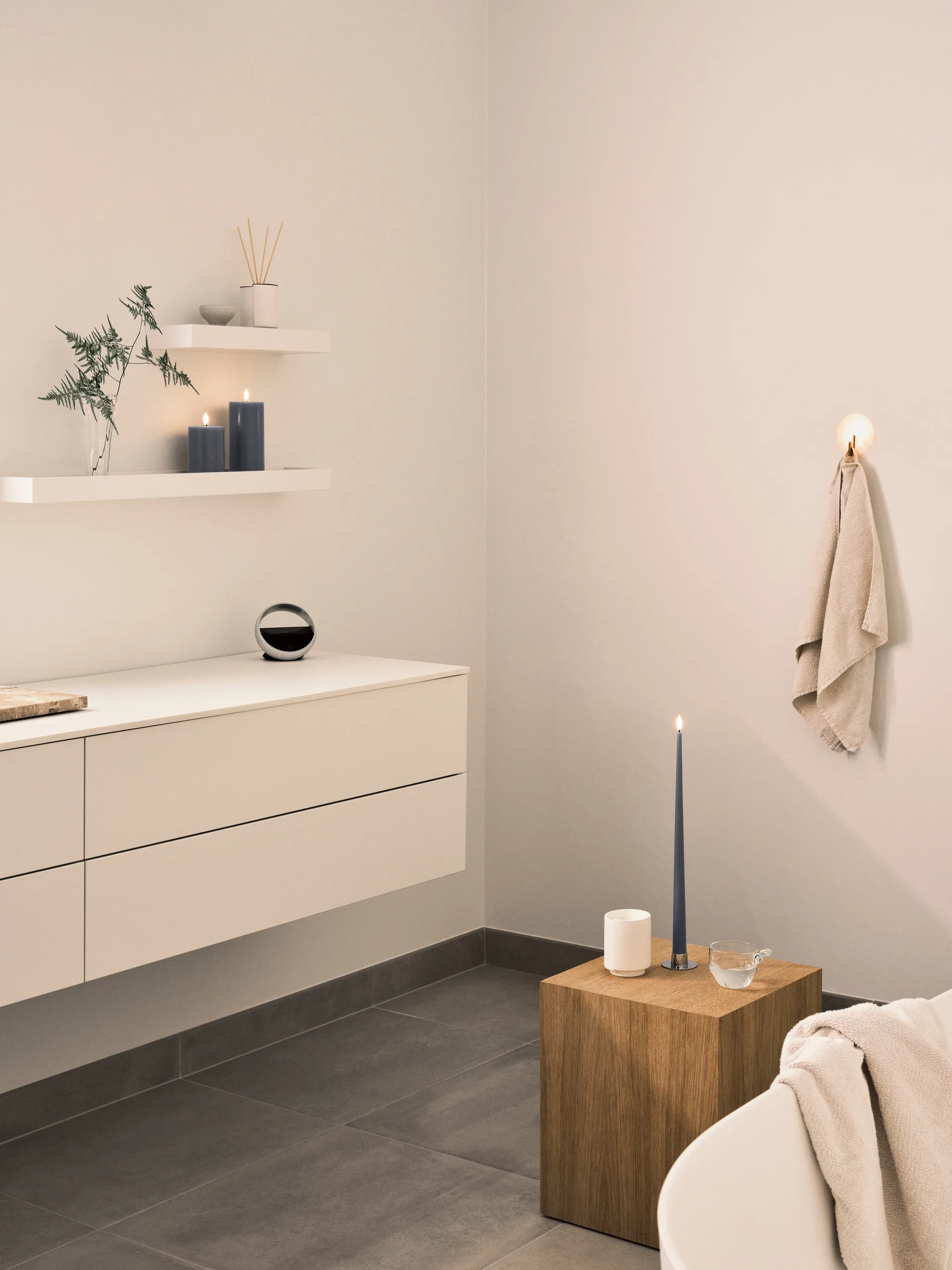 ester & erik blokklys LED, 74 Dark Slate, 15 cm ester & erik