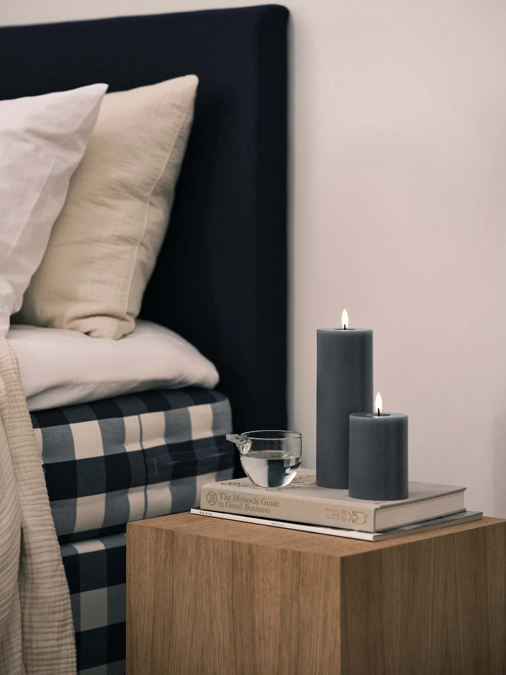 ester & erik blokklys LED, 74 Dark Slate, 20 cm ester & erik