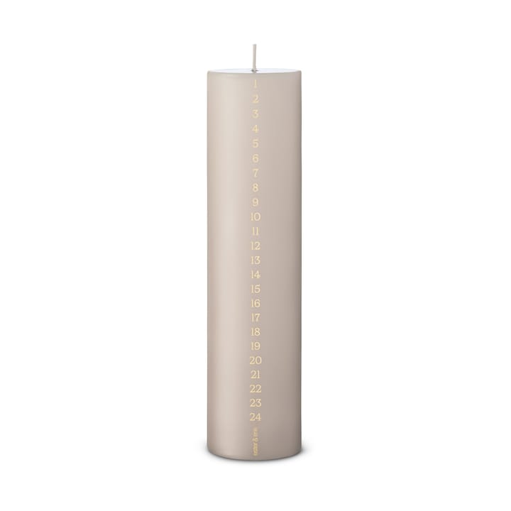 ester & erik kalenderlys 25 cm - 22 linen grey - Ester & erik