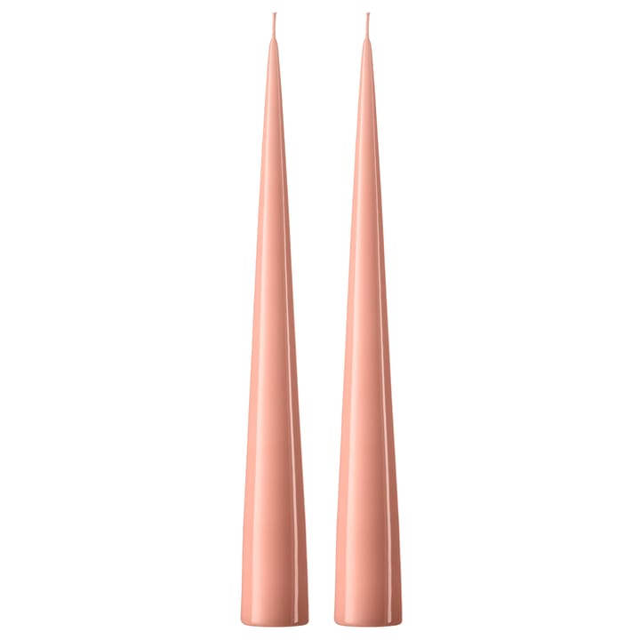 ester & erik kjeglelys 37 cm 2-stk. lakket - Rosy caramel 20-0 - Ester & erik