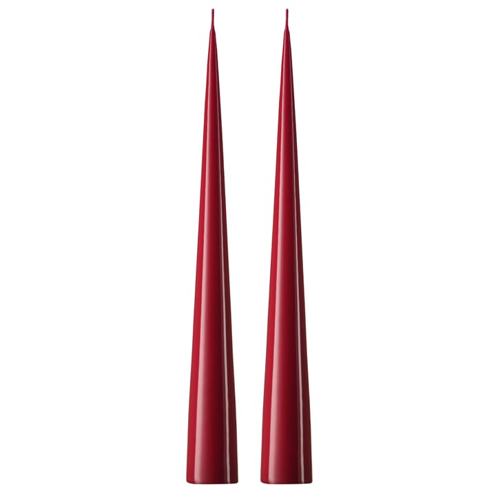 ester & erik kjeglelys 37 cm 2-stk. lakket - Wine 44-0 - Ester & erik