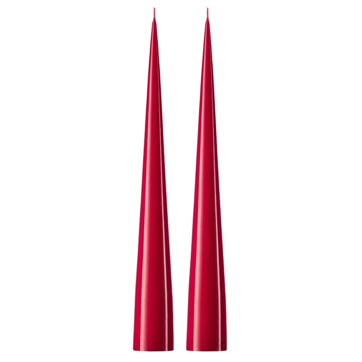 ester & erik kjeglelys 37 cm 2-stk. lakket - Winter berry 36-0 - Ester & erik
