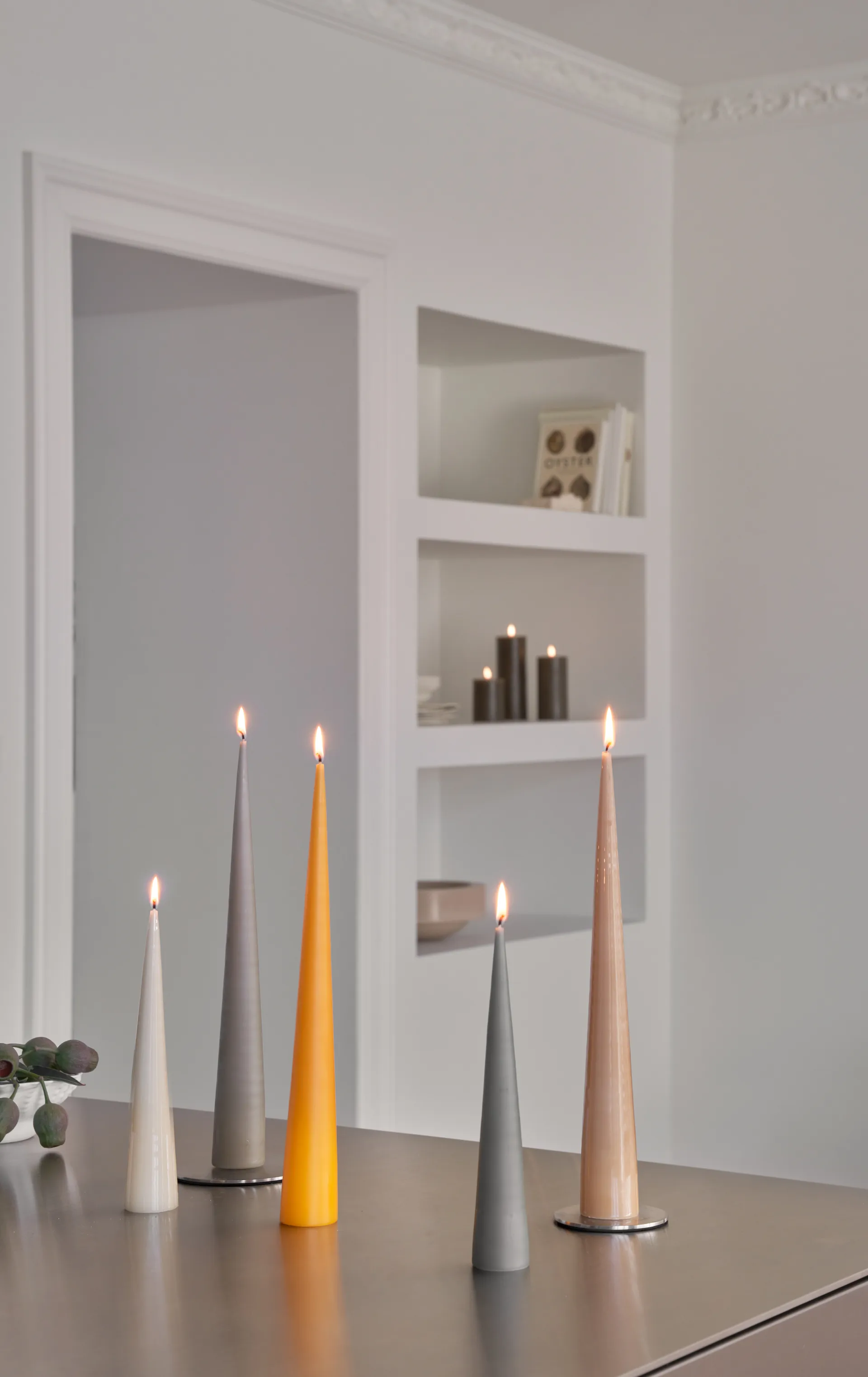 ester & erik kjeglelys 37 cm 2-stk. matt, 85 Mango ester & erik