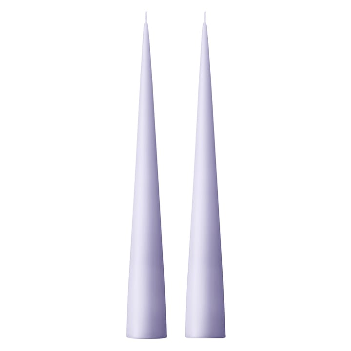 ester & erik kjeglelys 37 cm 2-stk. matt - Airy violet 12 - Ester & erik