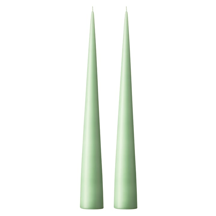 ester & erik kjeglelys 37 cm 2-stk. matt - Eucalyptus 66 - Ester & erik