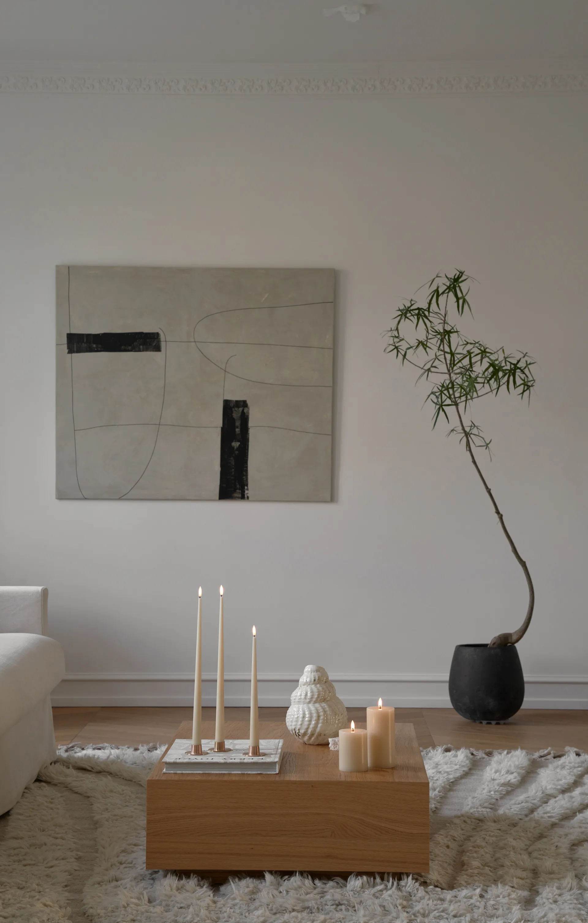 ester & erik kronelys LED 2-pk, 14 Pale ginger , 30 cm ester & erik