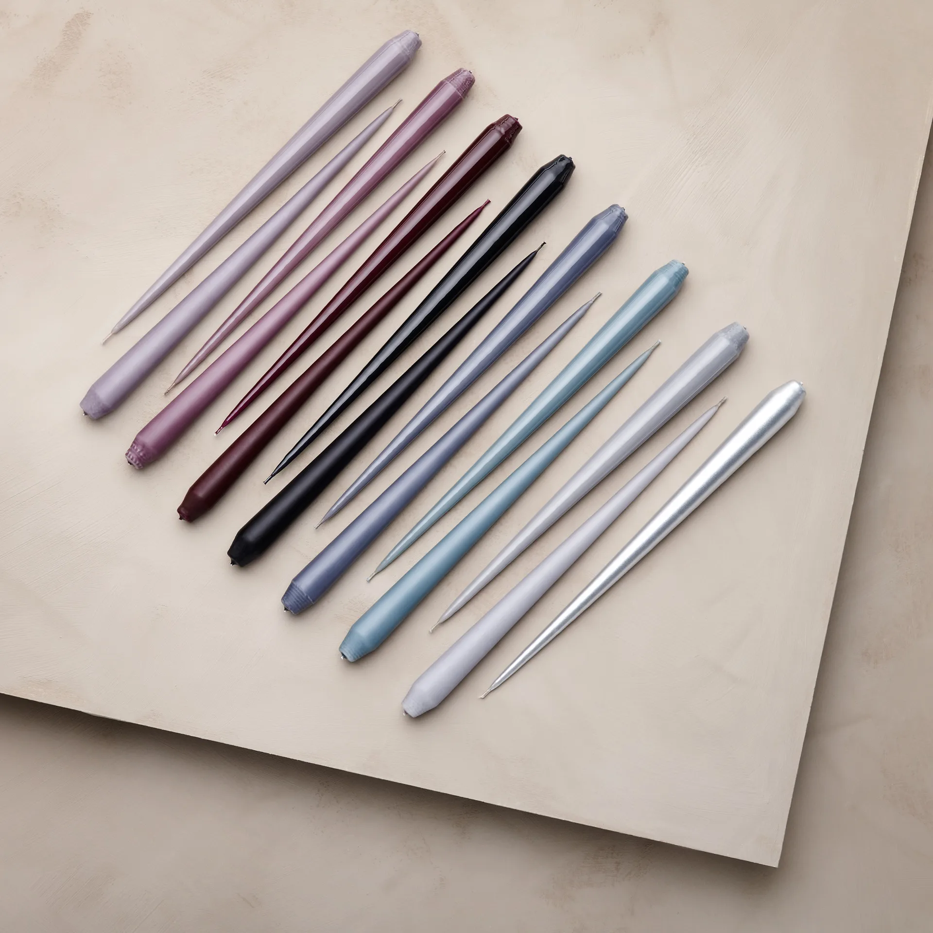 ester & erik lys 4-stk. lakket, dark slate, 32 cm ester & erik