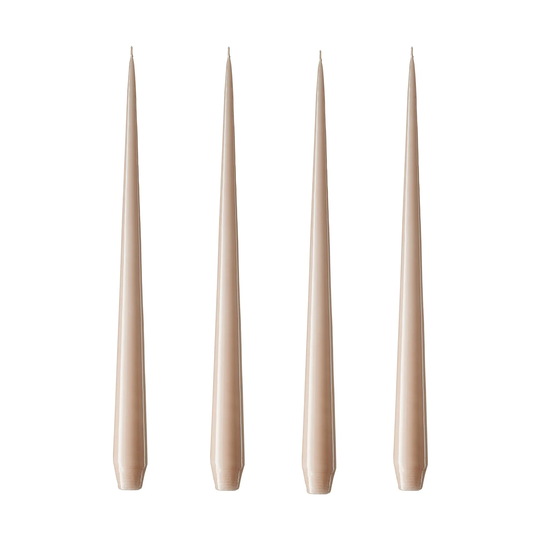 ester & erik lys 4-stk. lakket, ice latte, 32 cm ester & erik