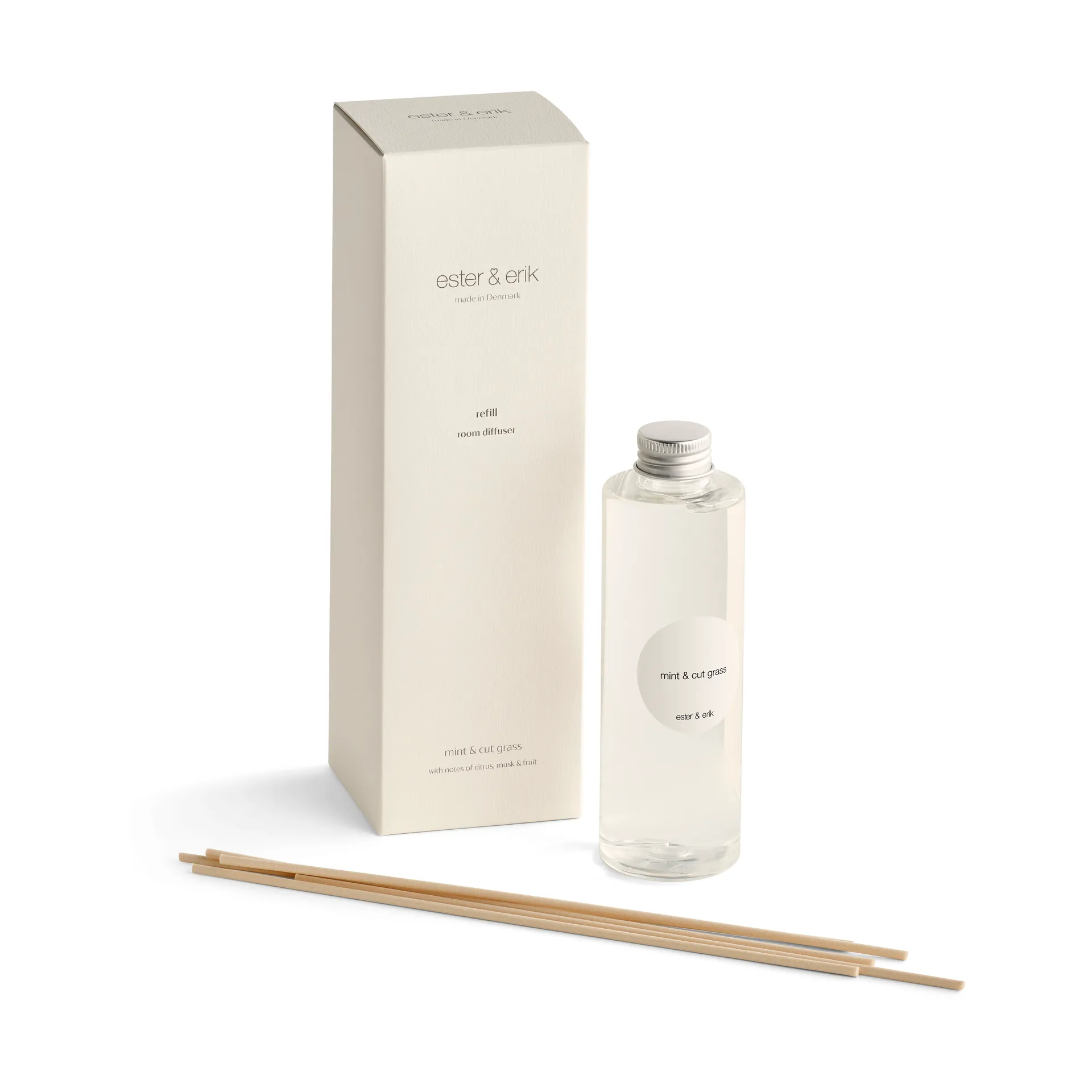 Refill ester & erik duftpinner, Mint & cut grass ester & erik