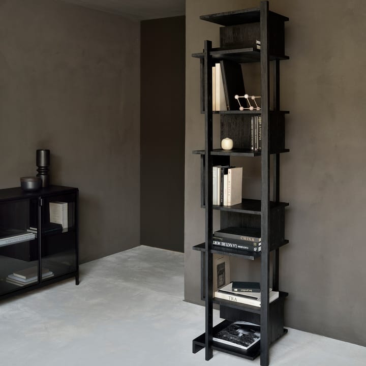 Abstract Column hylle, Svart teak 203 x 49 cm Ethnicraft
