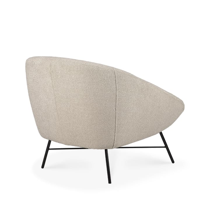Barrow loungestol, Off-white-Black metal Ethnicraft