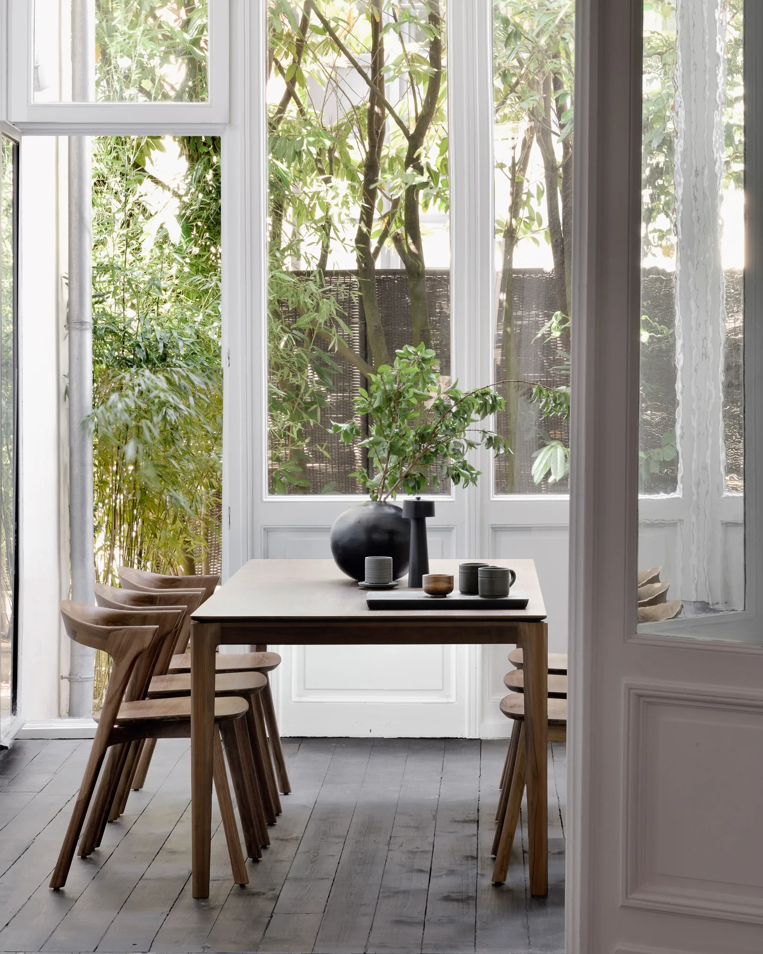 Bok spisebord 160 x 80 cm, Lakkert teak Ethnicraft