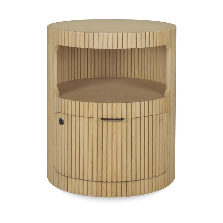 Boomerang kommode med nøkkellås - Eik, Ø45 cm - Ethnicraft