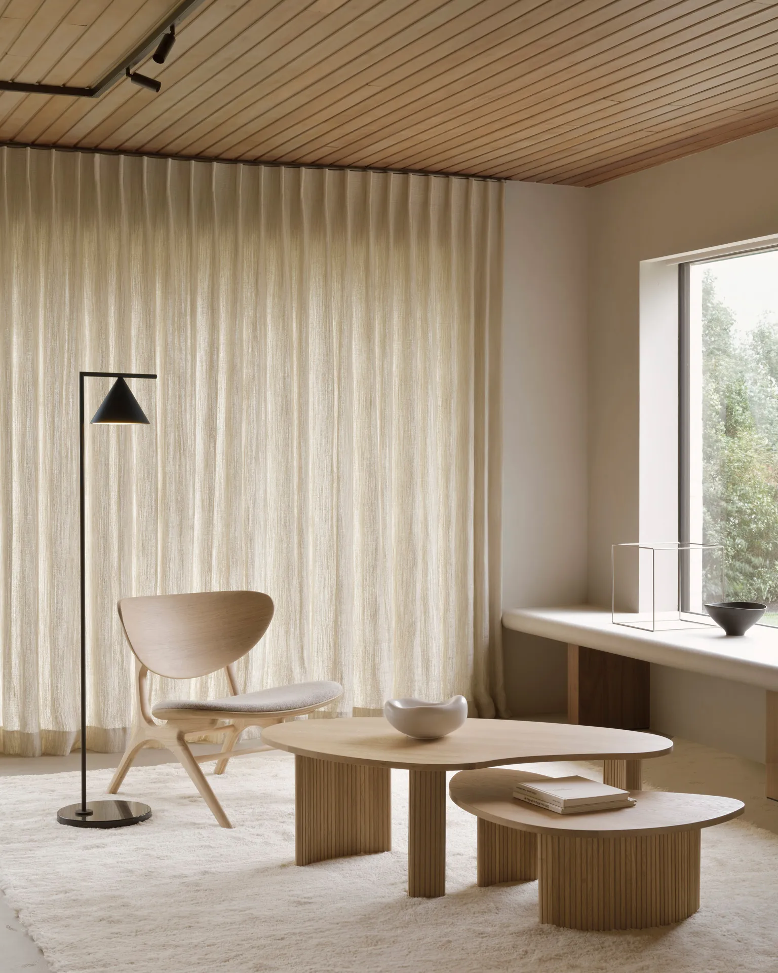 Boomerang salongbord, Eik, 126x74 cm Ethnicraft