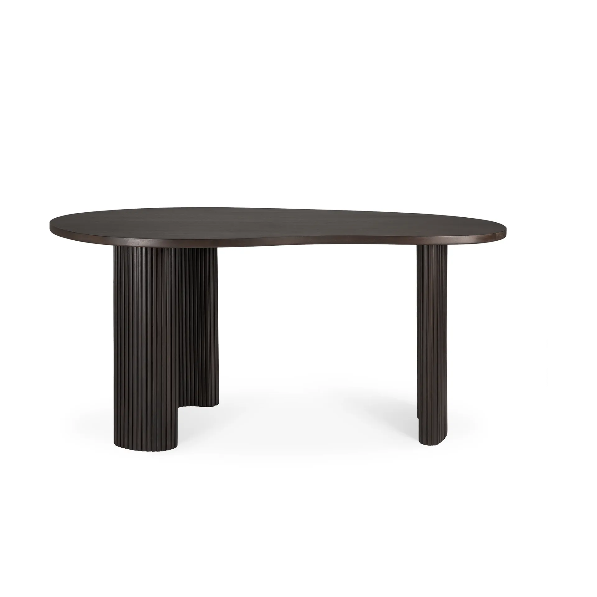 Boomerang skrivebord 160 x 83 x 76 cm, Mørkebrunbeiset mahogny Ethnicraft