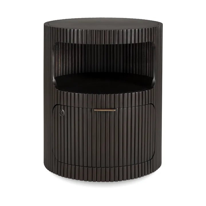 Boomerang skuffeseksjon - Dark brown mahogny, Ø45 cm - Ethnicraft