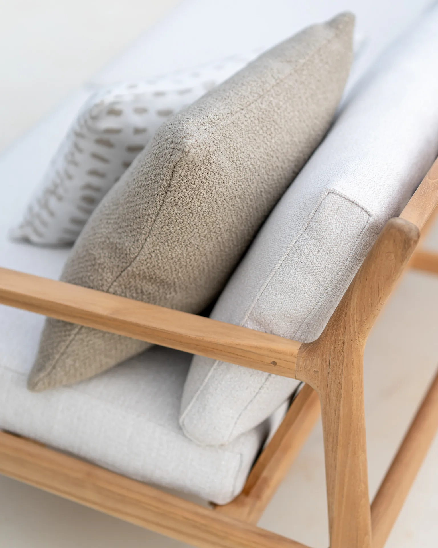 Boucle outdoor pute 50 x 50 cm, Oat Ethnicraft