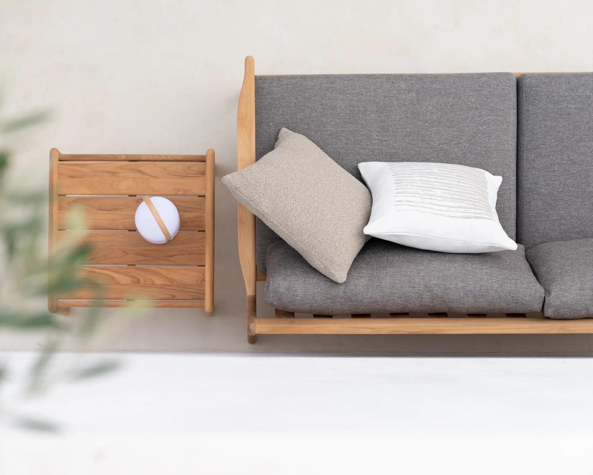 Boucle outdoor pute 50 x 50 cm, Oat Ethnicraft