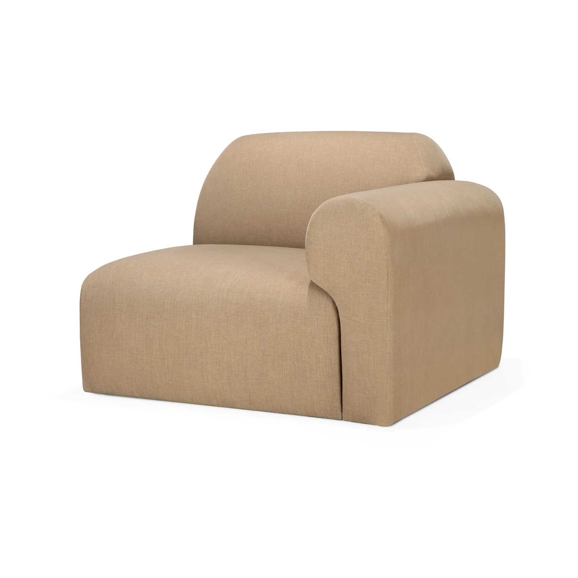 Bulky modulsofa avslut armlene venstre, Light sepia Ethnicraft