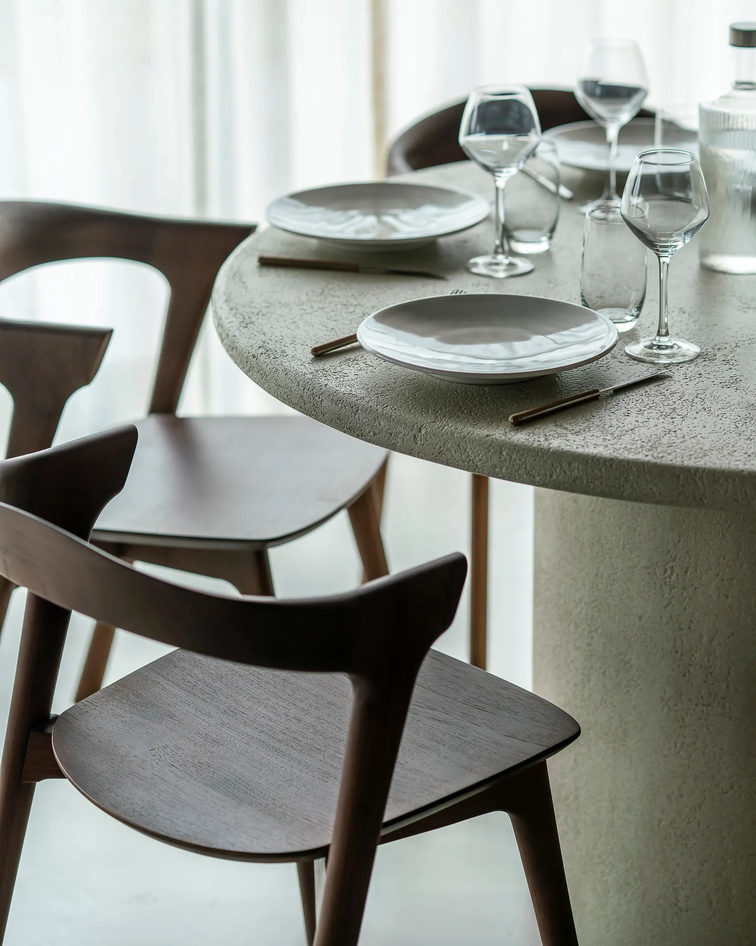 Elements spisebord, Off White, Ø125 cm Ethnicraft