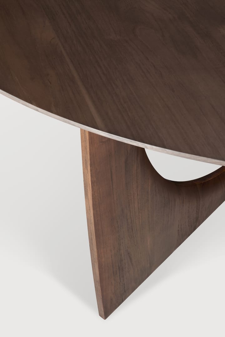 Geometric spisebord, Mørkbeiset teak 150 cm Ethnicraft