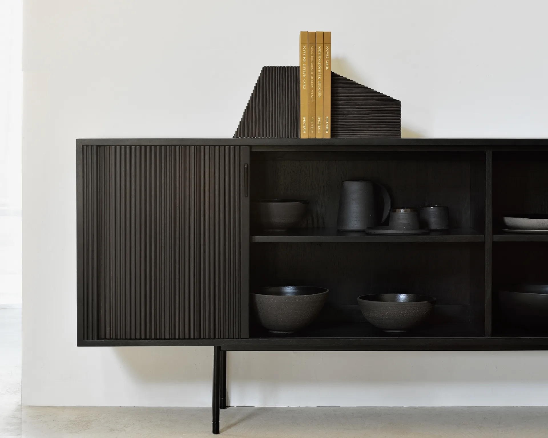 Grooves bokstøtte 2-pakning, Mahogny dark brown Ethnicraft