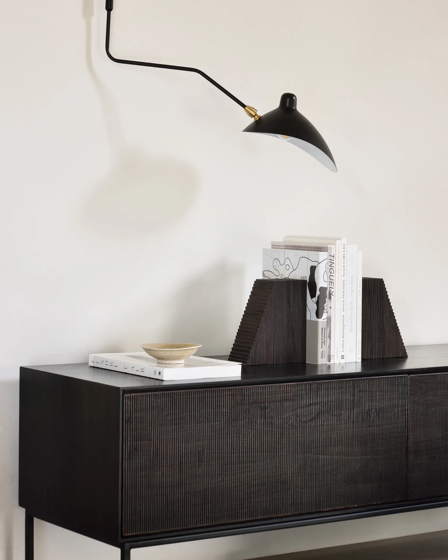 Grooves bokstøtte 2-pakning, Mahogny dark brown Ethnicraft