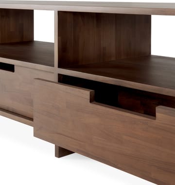 Kabuki mediabenk - Mørkbeiset teak - Ethnicraft