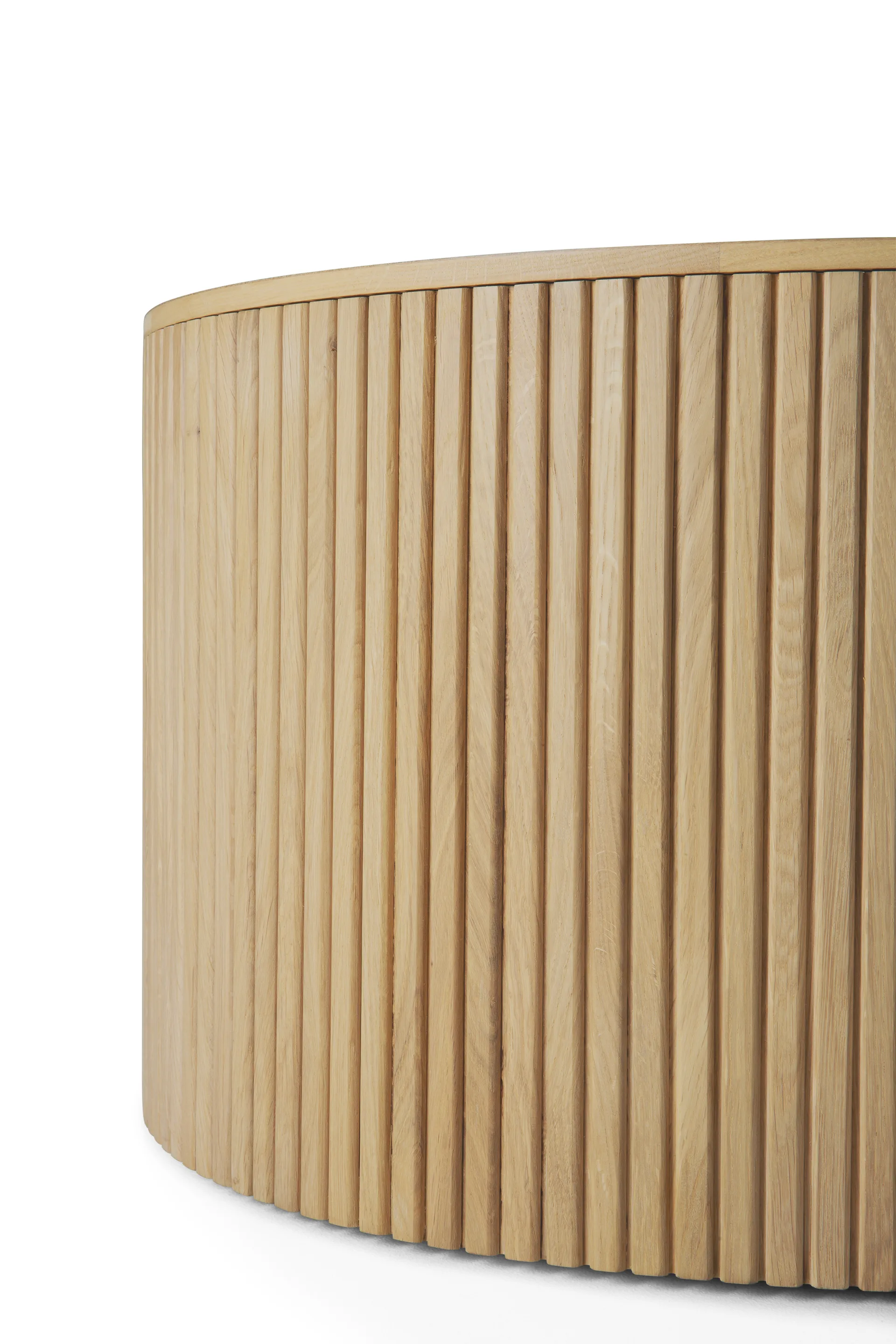 Mahogany Roller Max salongbord, Eik, Ø60 cm Ethnicraft