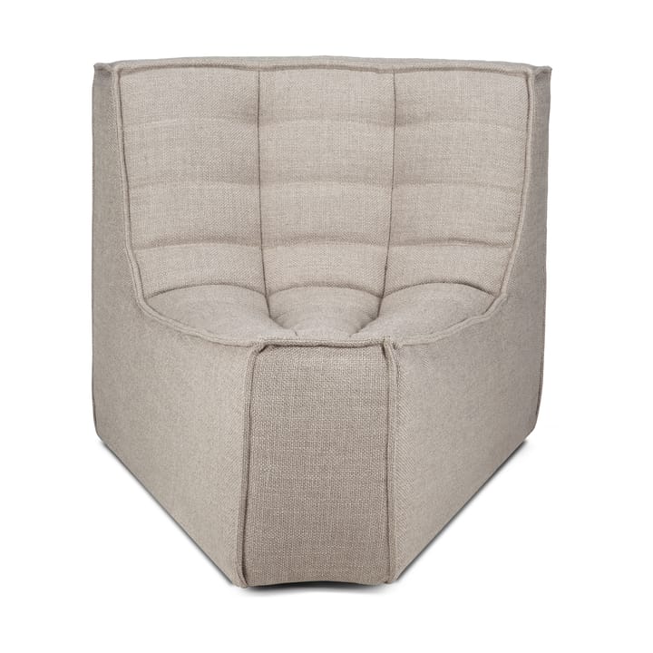 N701 hjørnemodul avrundet 45° - Stoff Ecru beige - Ethnicraft