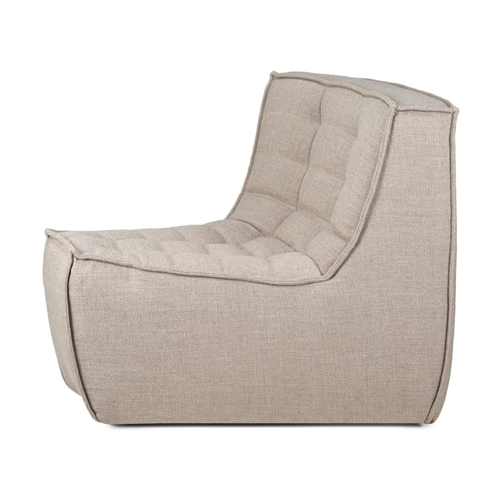 N701 hjørnemodul avrundet 45°, Stoff Ecru beige Ethnicraft